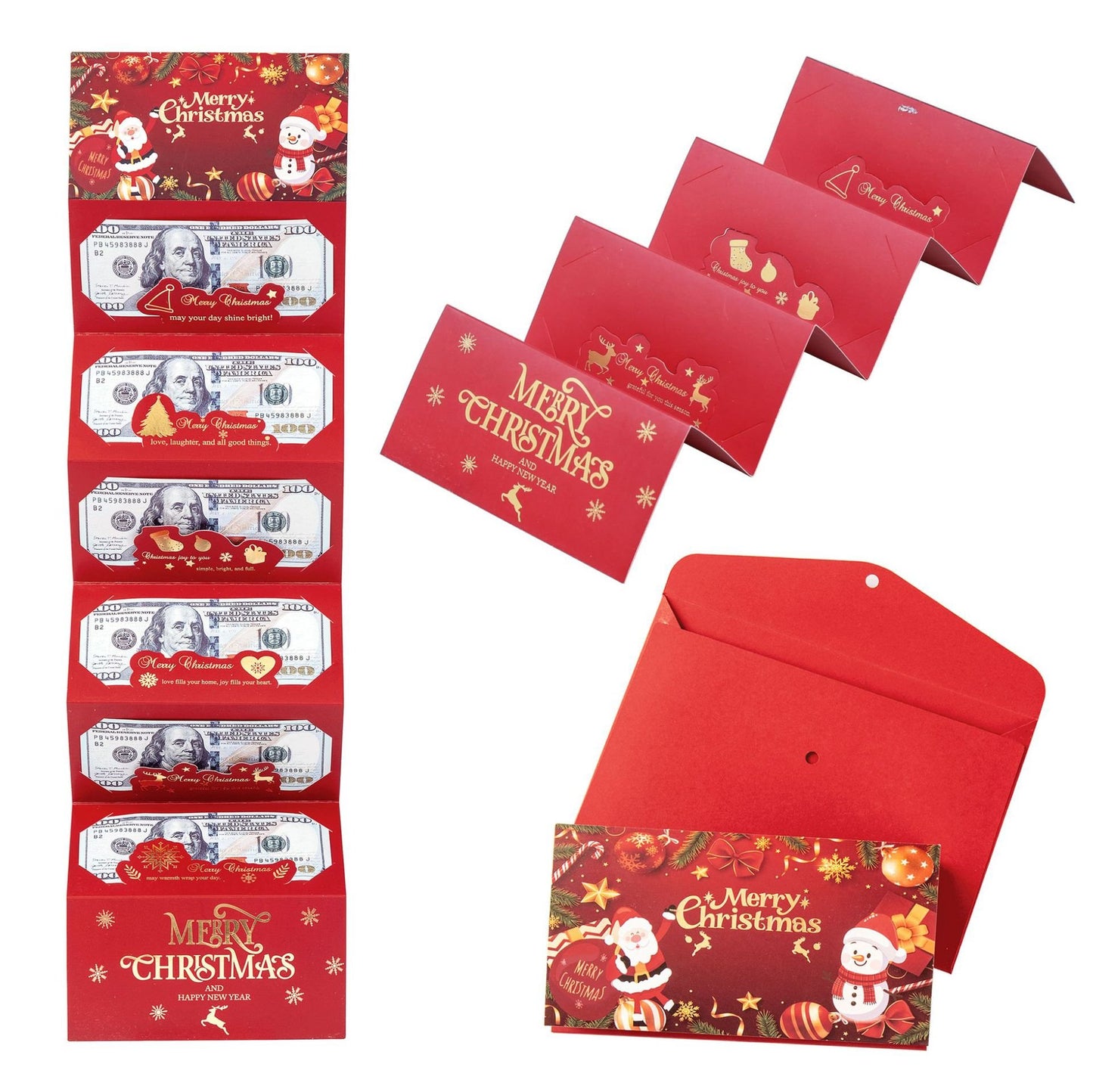 🏆Buy 1 Get 1 Free🎅💸Christmas Cash Gift Envelope– A creative way to give cash this Christmas!