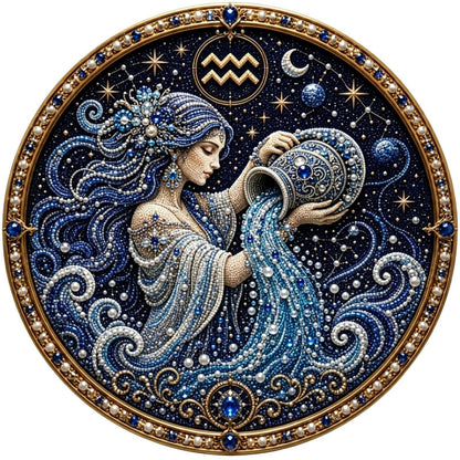 49% OFF – ✨ Premium 3D Pearl 12 Zodiac Signs Art Kit | Luxury Flocked Canvas with Scratch-Resistant Non-Fading Pearl Beads DIY Handmade Astrology Decor ♈🌙💎
