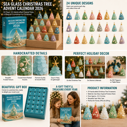 🌊 Mystery Coastal Christmas Tree Advent Calendar– A Magical Surprise in Every Box 🎄✨