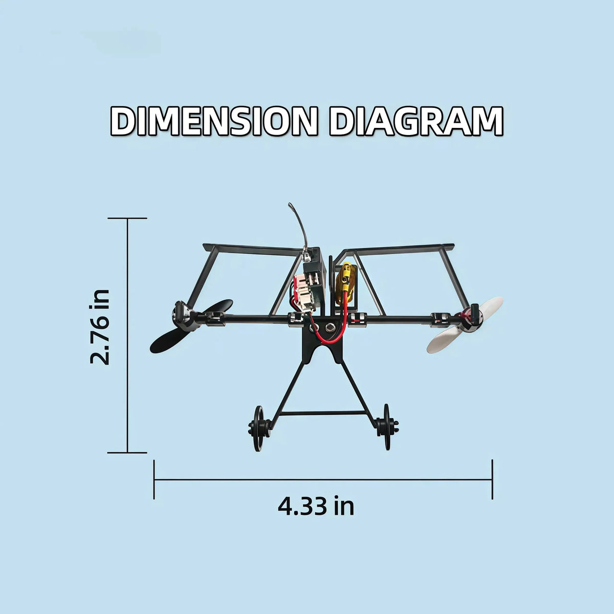 ✈️ RC Paper Airplane Kit | Gyro Stabilizer, Dual Propellers, DIY Flying Toy