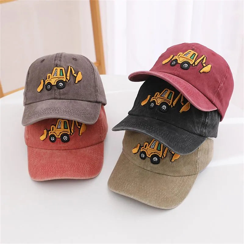 🚜Toddler Excavator Baseball Hat