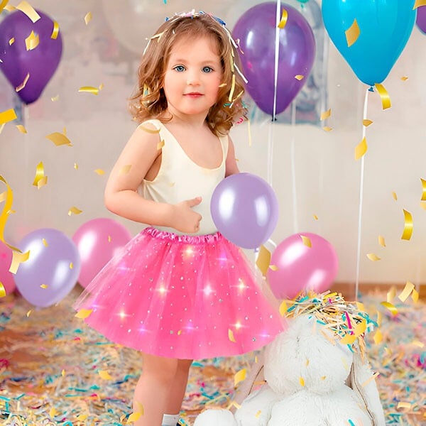 🎉🌟 Princess Glow LED Skirt | Soft, Safe & Stretchy for All-Day Play– Last Chance at This Price!