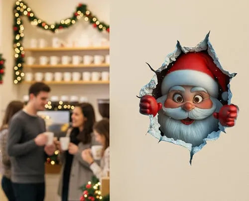 😍Santa Claus Wall Sticker(2D)