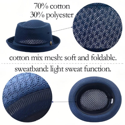 🥳2026 HOT SALE💥50% OFF NOW✨☀️Summer Breathable Mesh Pork Pie Hat