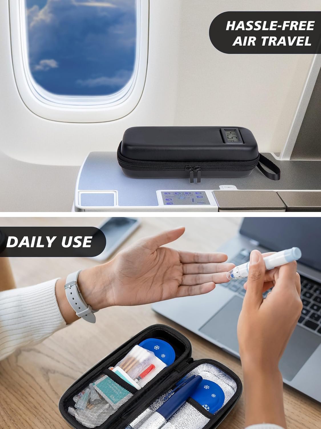 🌡️ 49% OFF Today | Insulin Travel Cooler Case 💉 Keep Essentials Organized & Temperature Visible