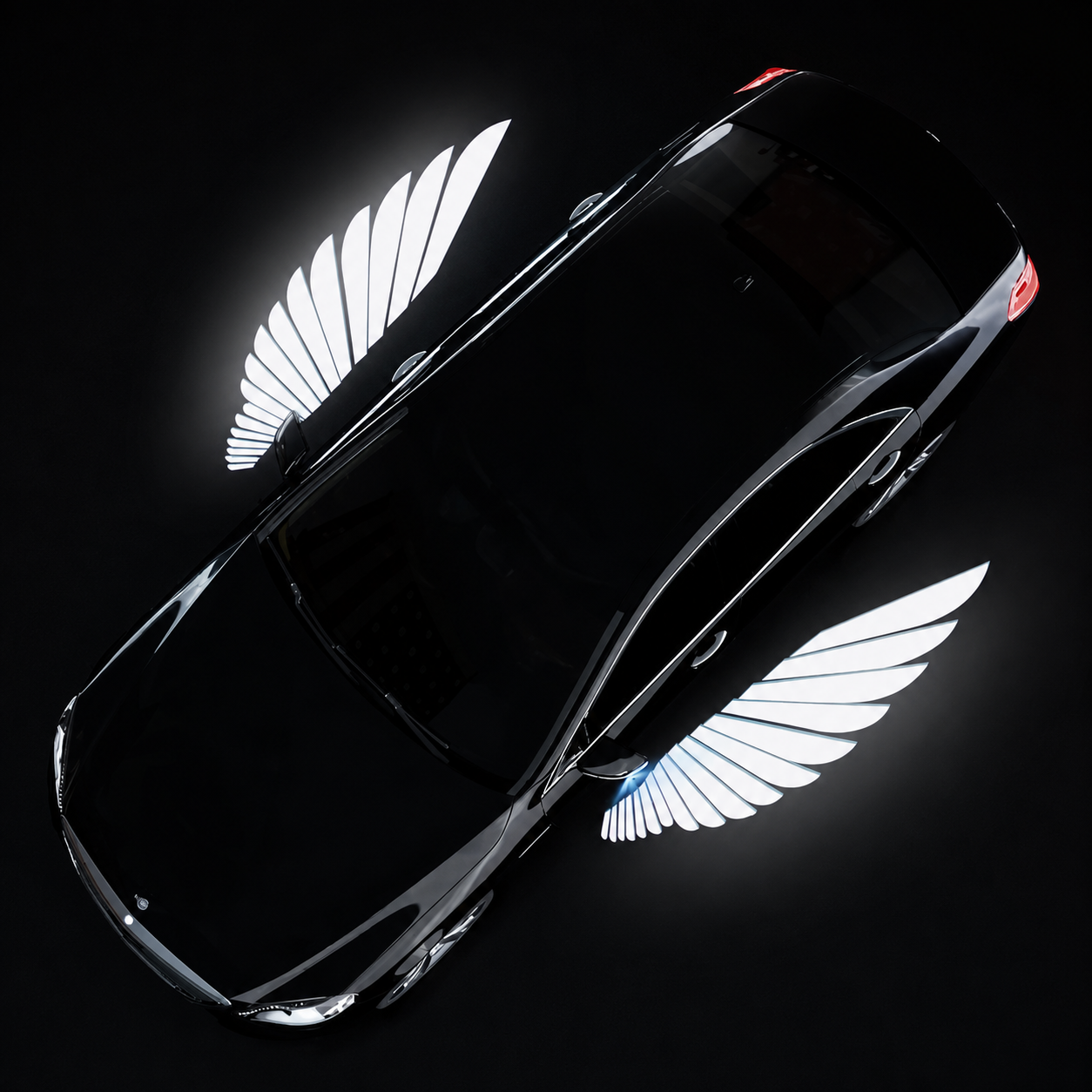 LED Light Car Angel Wings