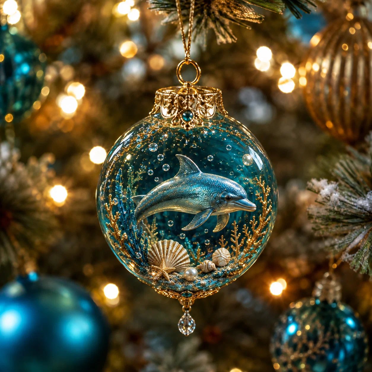 🌊🐢Ocean Wonders Christmas Ornament Collection | ✨Discover A World Beneath The Waves