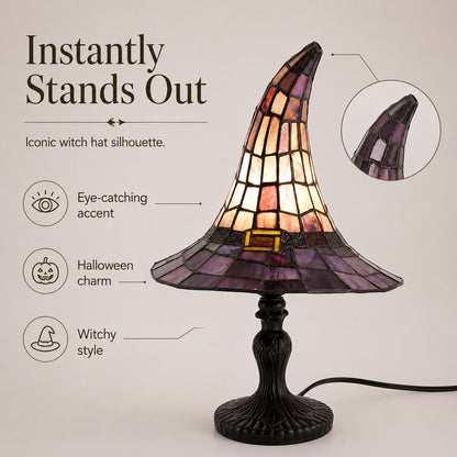 🧙‍♀️ Stained-Resin-Style Witch Hat Lamp