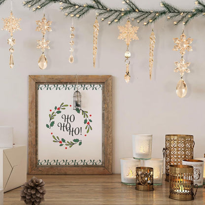 🎅🎄Crystal Snowflake Ornaments – Winter New Year Party
