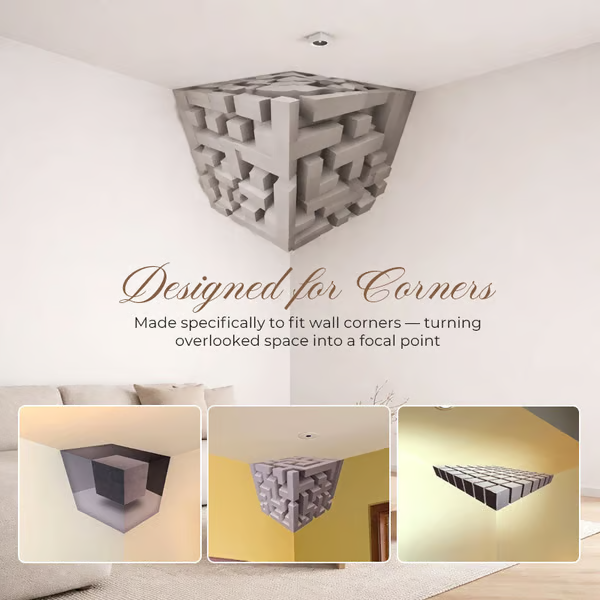 Impossible Corners – Wall Art That Reshapes Reality 🧠✨
