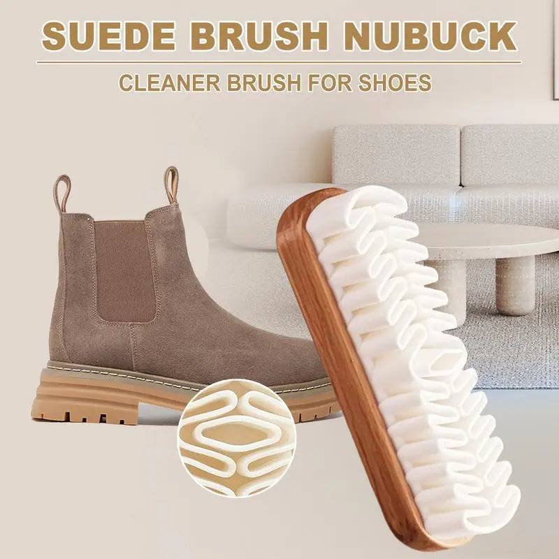 👞 2-in-1 Suede Shoe Brush ✨ Leather Care Essential