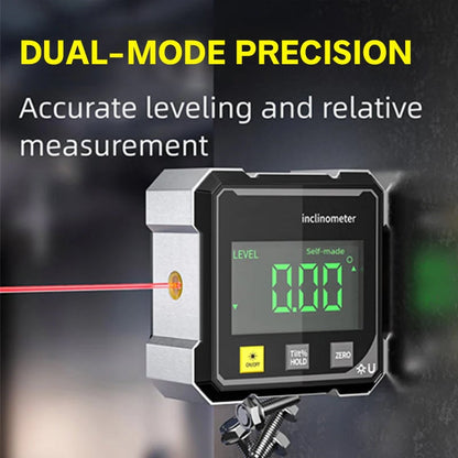 ⚡️ 4-Side Magnetic Digital Angle Gauge with Laser 🧲