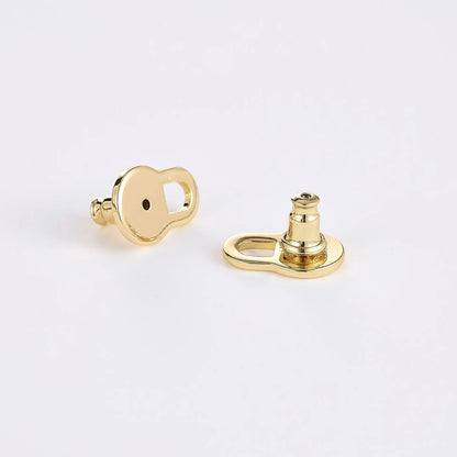 🔥18K Gold Plated Lobe Lifters for Heavy Earrings for Women - Earring Backs for Droopy Ears