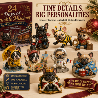 🔥Limited Stock 50% OFF - 🎄🐶 2026 French Bulldog Advent Calendar – 24 Days of Frenchie Mischief