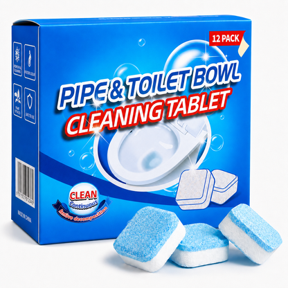 💥 50% OFF Today | Drain Cleaning Tablets 12 Pack 🫧 For Sinks, Showers & Washing Machines