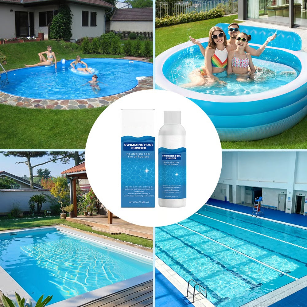 🏊 Pool Clarifier Liquid – Fast Dissolve, Crystal Clear & Odor-Free Water