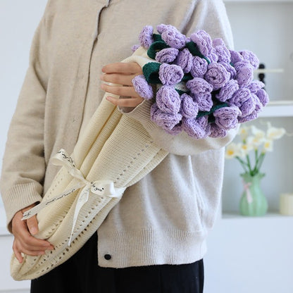 💐Hand-Woven Floral Blanket🌸 — A Bouquet That Never Fades