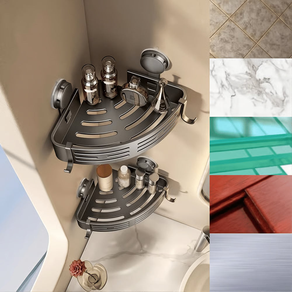 🏡Suction Cup Storage Rack — No Drilling Required, Instantly Adds Storage Space🛁