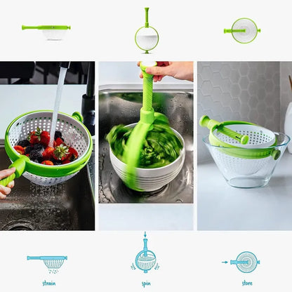 🔥 New Best Seller 🥗 Salad Spinner & Veg Dryer – 360° Fast Spin, Crisp Fresh Results 💧✨