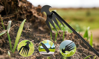 🌿 Deep-Grip Weed Puller – Fast Root Removal & Soil Cultivation