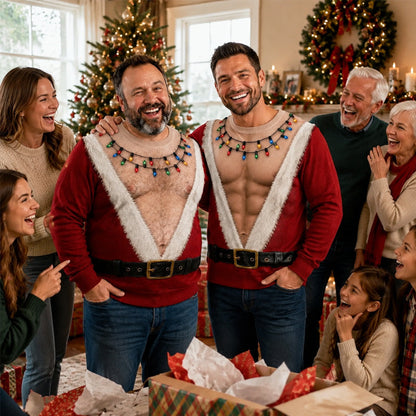 🎅😂 Santa’s Got a New Body – Funny Christmas Long Sleeve Shirt