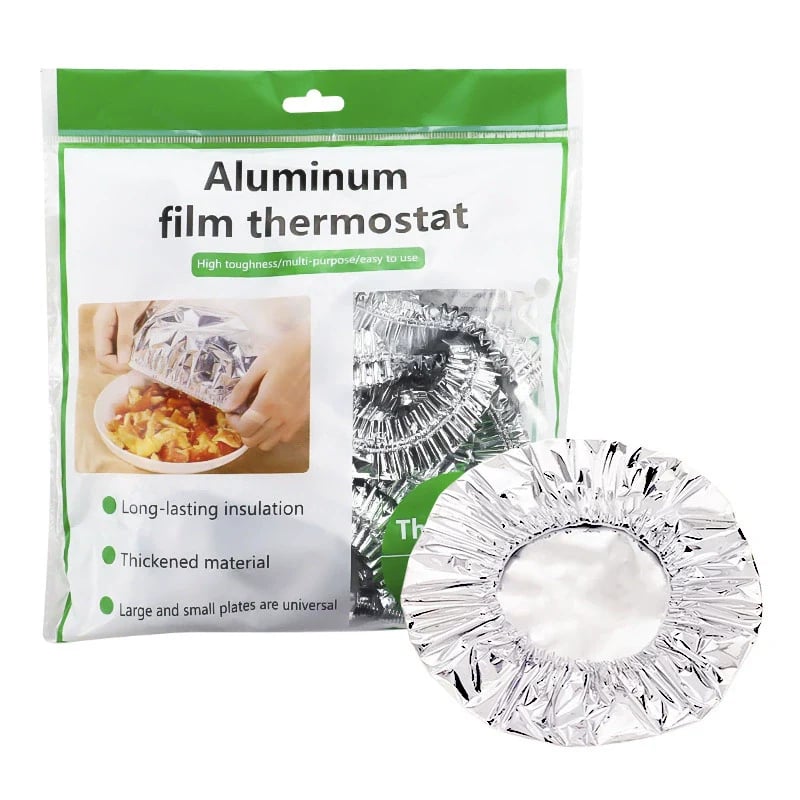 🔥🍲Reusable Aluminum Foil Food Cover – Keeps Meals Warm, Fresh & Protected