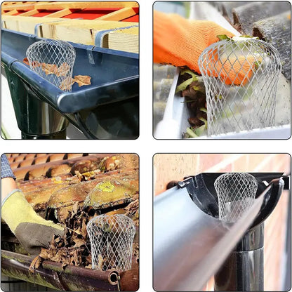 Expandable Aluminum Gutter Guard Strainer – 4 Pack