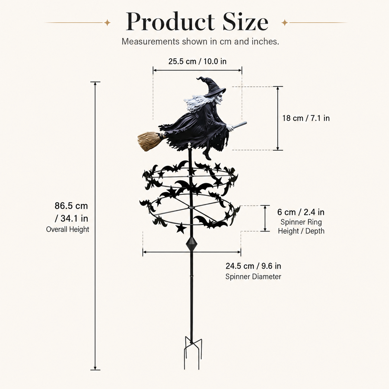 🎁2026 NEW HOT SALE 49% OFF🧙‍♀️ Enchanted Witch Garden Wind Spinner