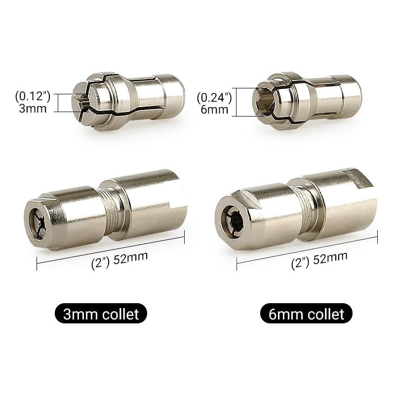 🔥 Hot Sale 50% OFF | 🔧 Angle Grinder Conversion Kit | 3mm & 6mm Dual Collet for Precision Grinding