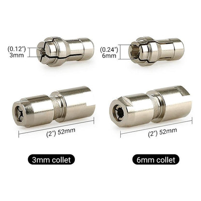 🔥 Hot Sale 50% OFF | 🔧 Angle Grinder Conversion Kit | 3mm & 6mm Dual Collet for Precision Grinding