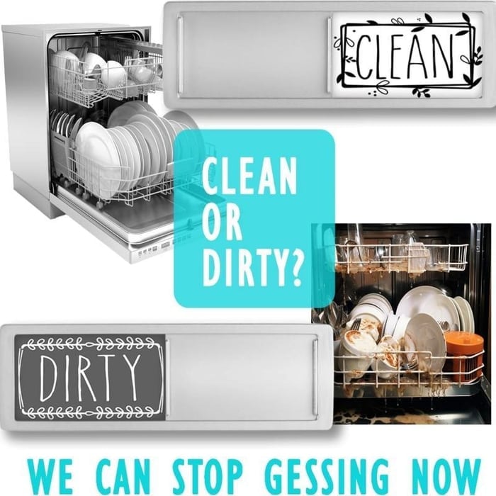 ✨ Limited-Time 50% OFF | 🧲 Dishwasher Clean Dirty Magnet | Never Guess If Dishes Are Clean Again