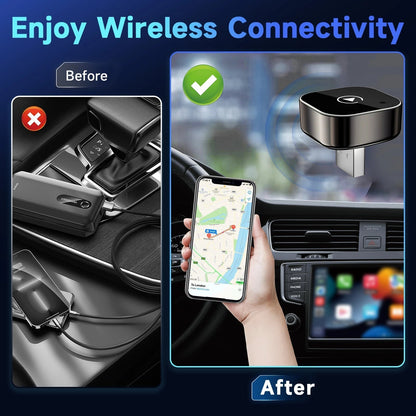 🔥50K+ SOLD!!✨2026 Wireless CarPlay Adapter for Android – Fast, No-Lag, Hands-Free