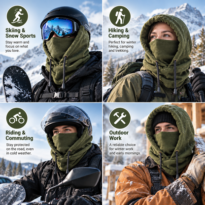 🔥2026 Hot Sale ✨4-in-1 Winter Warm Fleece Hood❄️