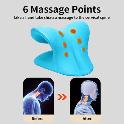 Ergonomic Neck Stretcher Pillow for Daily Neck & Shoulder Relaxation