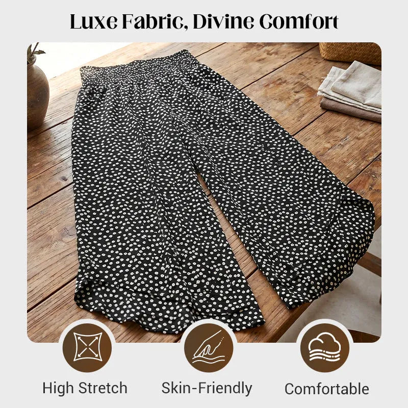 👖Women's Flowy High Waist Wide-Leg Pants – Slimming, Comfy & Chic🌺