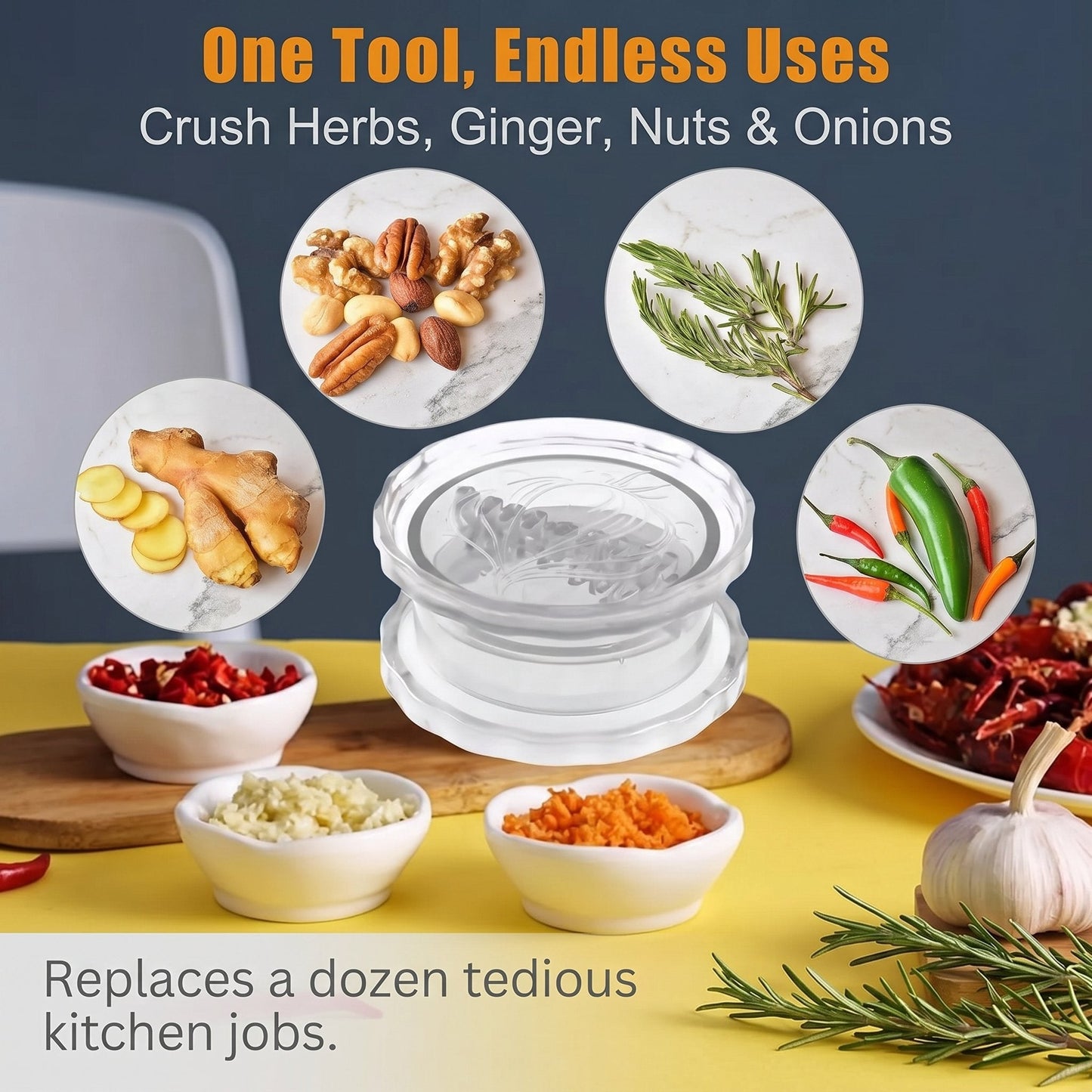 🎁Hot Sale 49% OFF🔥2PCS Manual Garlic Twister & Masher