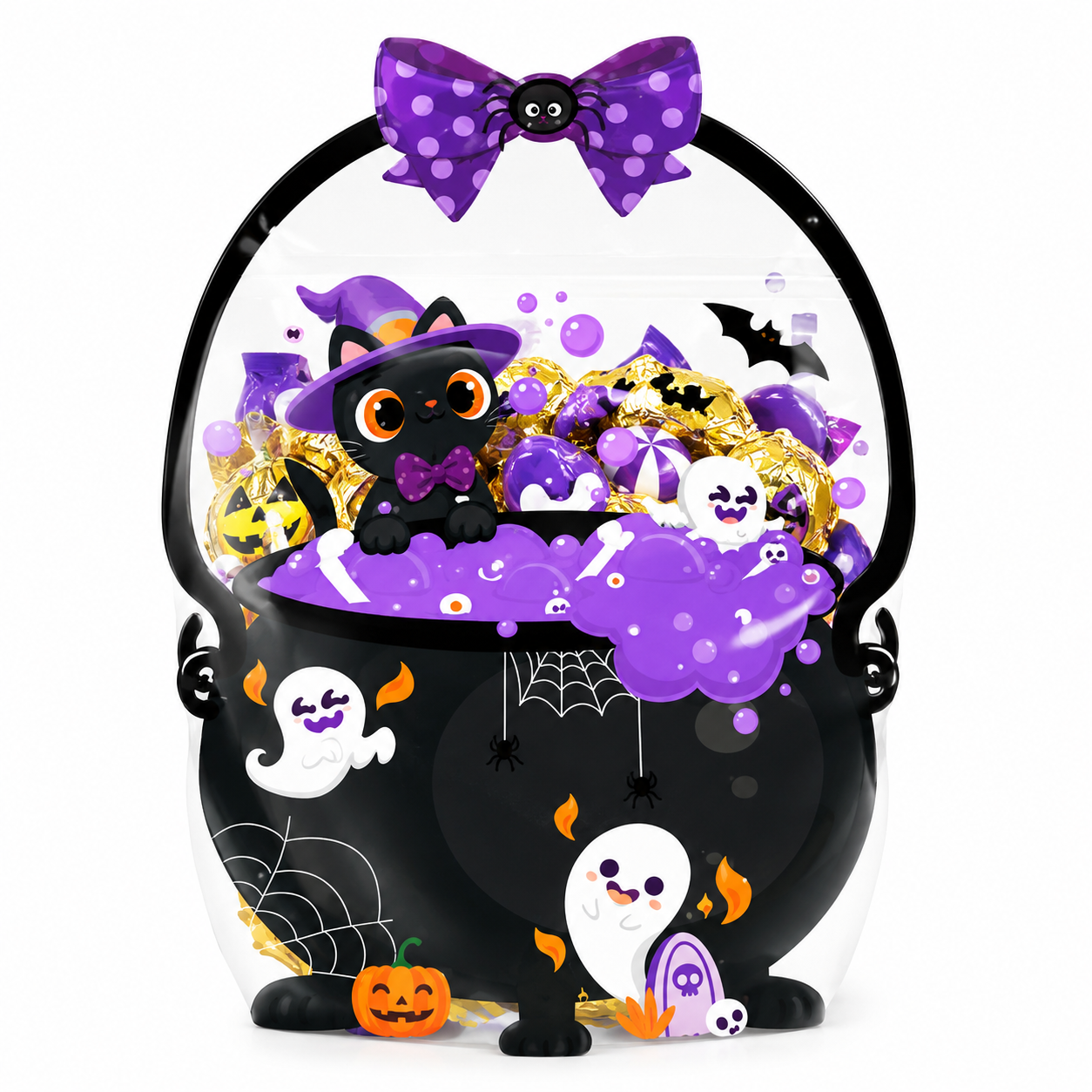 ✨Get Ready for Halloween! Cute & Spooky Resealable Candy Treat Bags🎃
