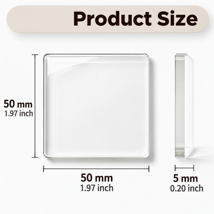 🧲📸 10-Pcs Magnetic Clear Acrylic Photo Frames DIY Fridge Magnets