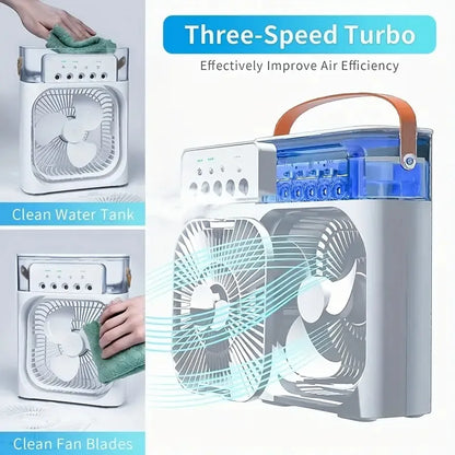 ❄️ 3-in-1 Portable Air Cooler Fan