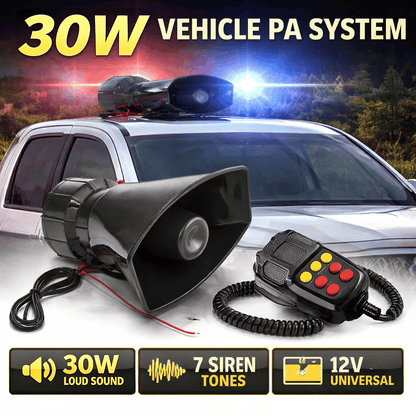 🚨 7-Mode Horn with Microphone - PA Siren | Loudspeaker Modification | Ultra-Loud Warning Horn