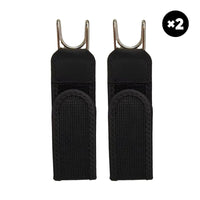 No Buckle Belt-Black (2 pairs)