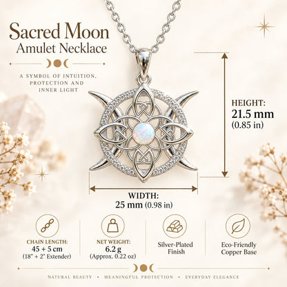 🌙 Sacred Moon Amulet Necklace