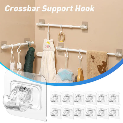 Transparent Hanging Rod Clip