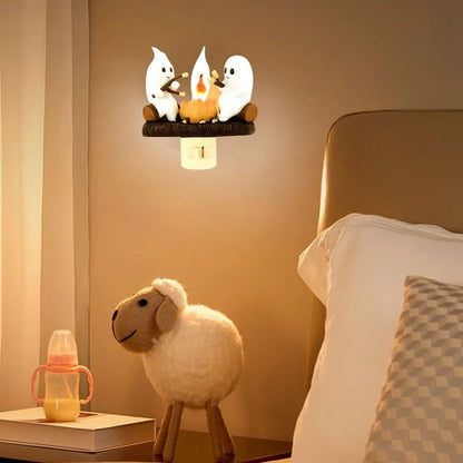 🔥Last Day Sale Price | 2026 Ghost Campfire Flickering Nightlight✨🔥👻