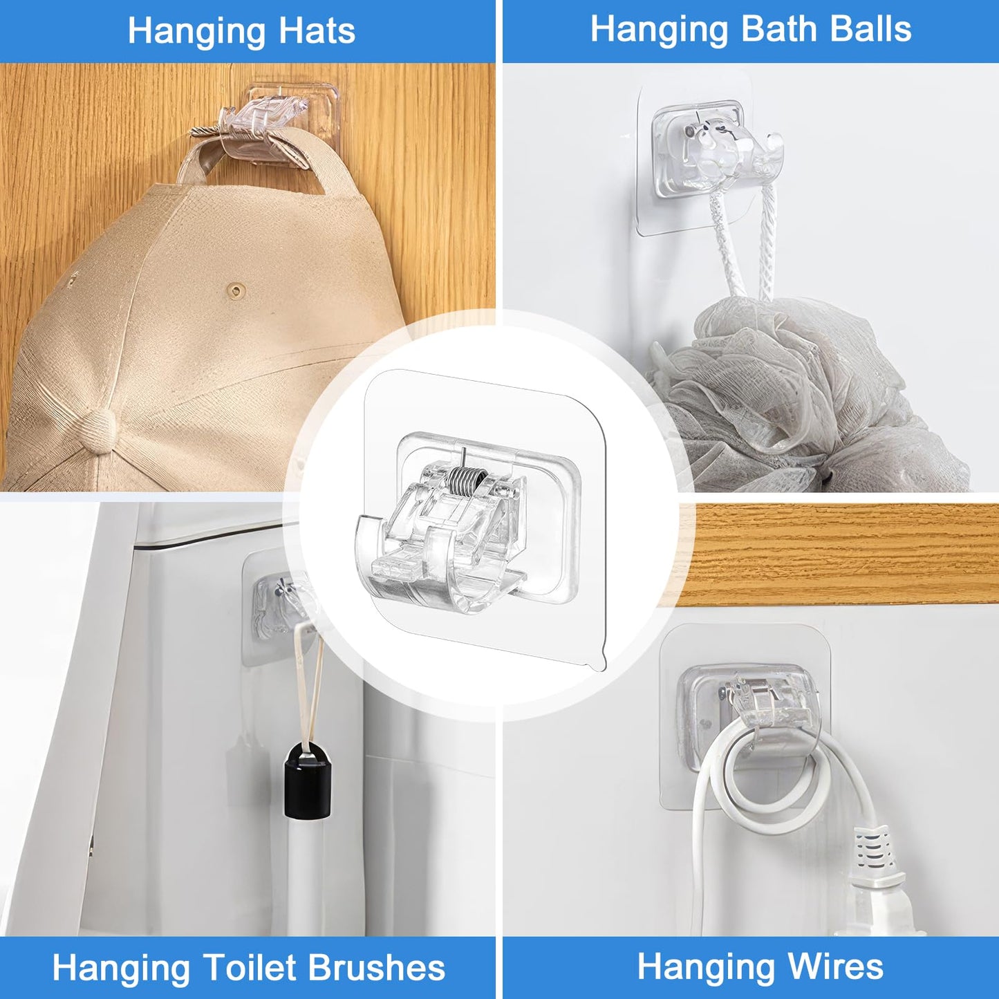 Transparent Hanging Rod Clip