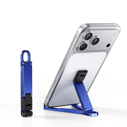 Mini Aluminum Phone Stand Keychain Foldable Desktop Holder