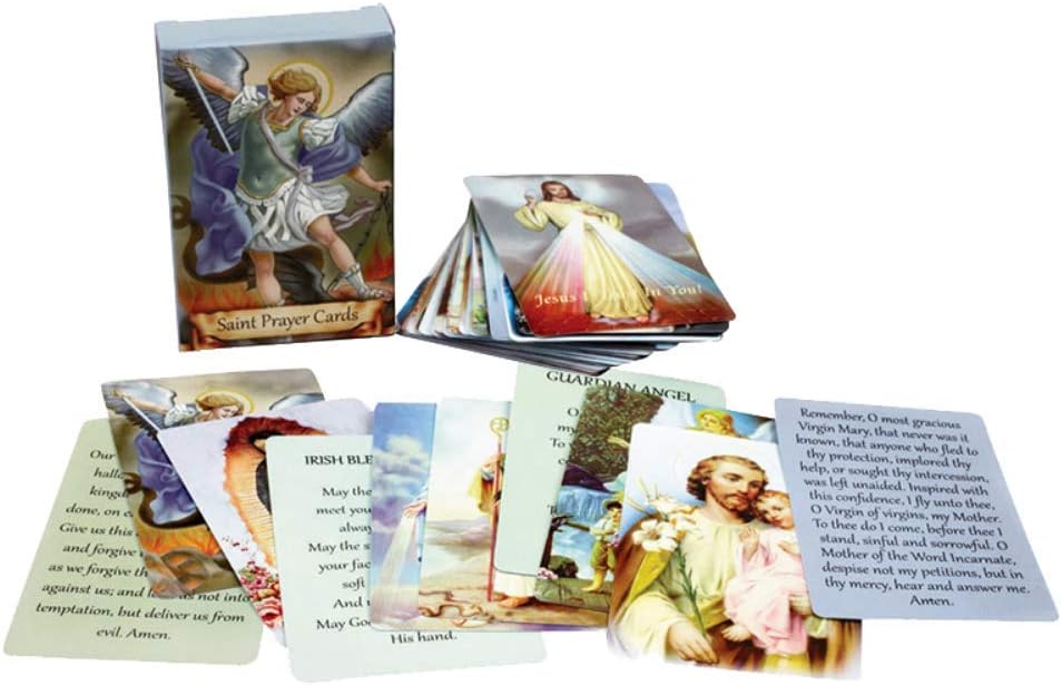 ✝️ Catholic Holy Card Holder – Pocket Prayer Card Organizer with Snap Closure