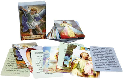 ✝️ Catholic Holy Card Holder – Pocket Prayer Card Organizer with Snap Closure