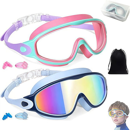 🔥 Season Hot Seller! Summer Must-Have 2-Pack Kids Swim Goggles 🏊‍♂️
