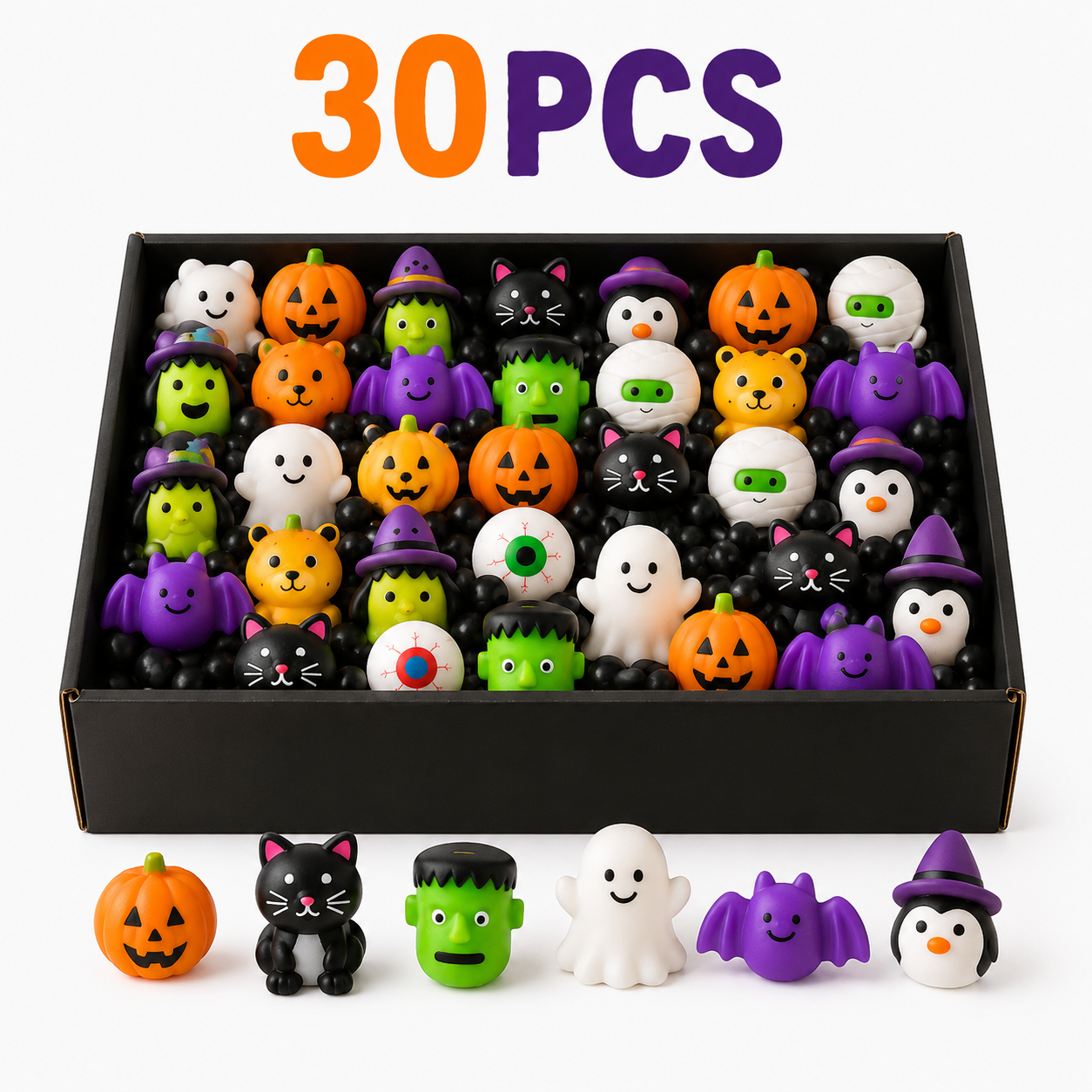 🎃 Halloween Mochi Squishy Toys – Spooky-Cute Mega Pack for Parties & Goodie Bags 👻✨